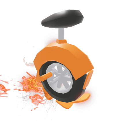 Orange Unicycle