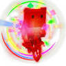 Rainbow Bear on Bike