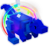Rainbow Pachycephalosaurus