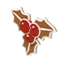 Gingerbread Holly Flying Disc