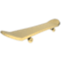 Gold Skateboard