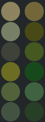 Forest Camo Palette