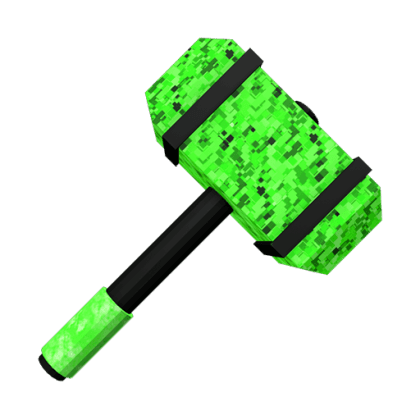 Emerald Pixel Hammer