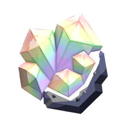 Prismatic Crystal Gemstone