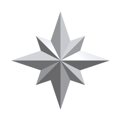 Silver Star Gemstone