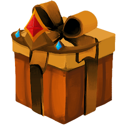 Golden Cupcake Present
