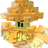 Gold Big Mushroom