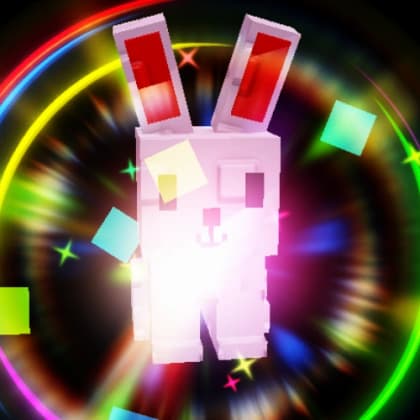 Rainbow Pink Bunny