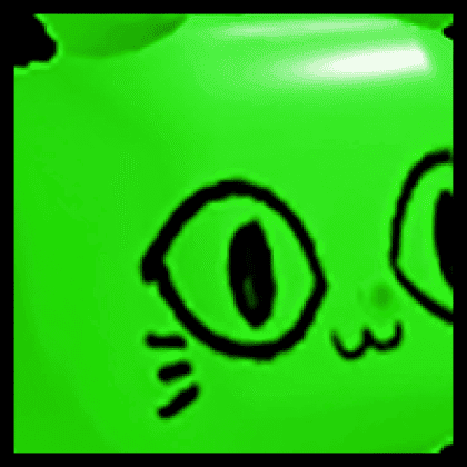 Huge Green Balloon Cat