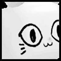Huge White Balloon Cat