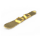 Gold Snowboard