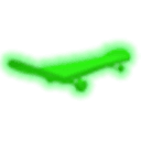 Neon Green Skateboard
