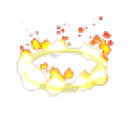 Ring of Fire Throwing Disc