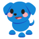 Blue Dog Sticker