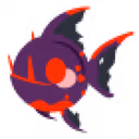 Dracula Fish Sticker
