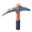 Iron Pickaxe Sticker