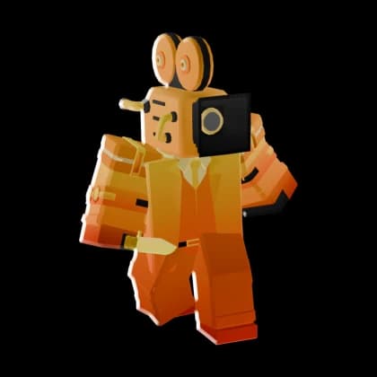 Golden Large Camera Man