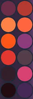 Burning Blade Palette