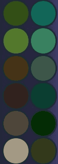 Fir Tree Forest Palette