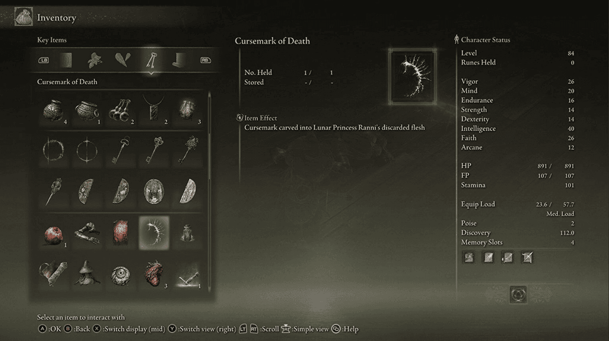 What to Do with the Cursemark of Death in Elden Ring