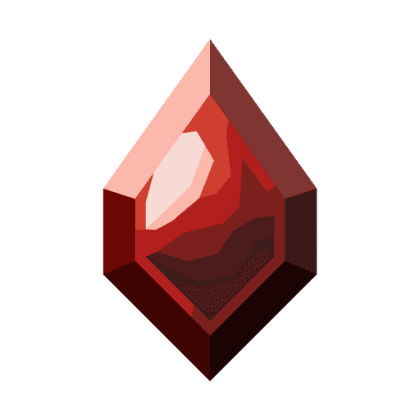 Blood Droplet Gemstone