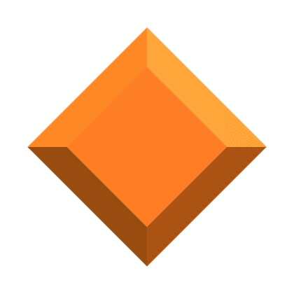 Bright Orange Gemstone
