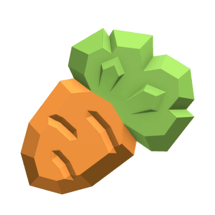 Cutesy Carrot Gemstone