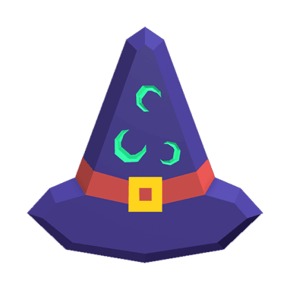 Lunar Witch Hat Gemstone