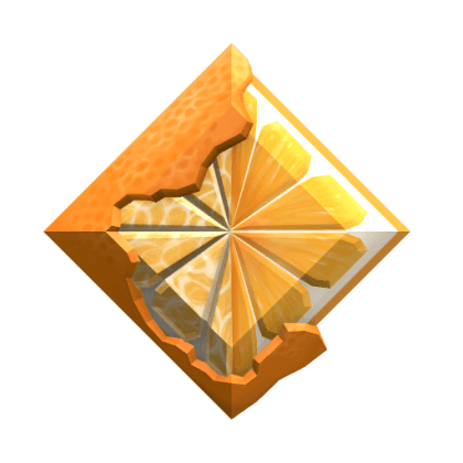 Orange Slice Gemstone