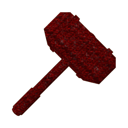 Red Knitted Hammer