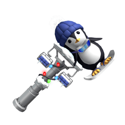 Snowboarder Penguin Hammer