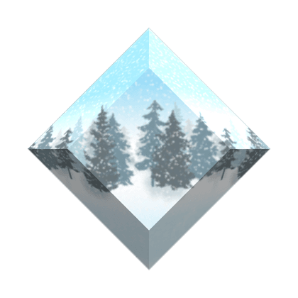 Snowy Forest Gemstone