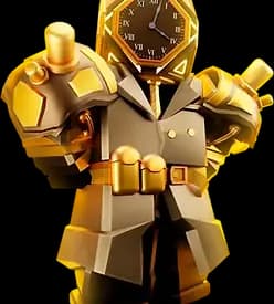 Golden Future Large Clockman