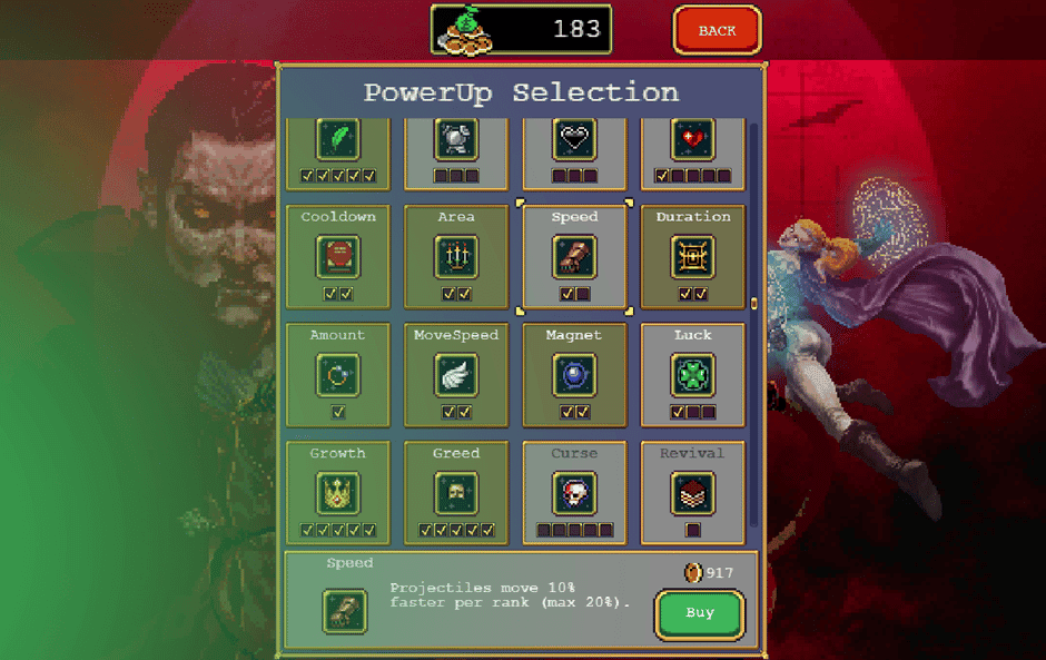 Vampire Survivors Best PowerUps