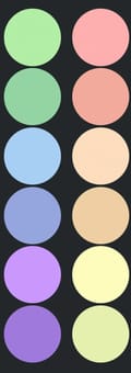 Pastel Rainbow Palette
