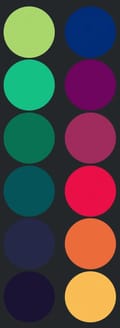 Vivid Rainbow Palette
