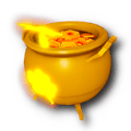 Solid Gold Lucky Pot