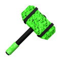 Emerald Pixel Hammer