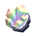 Prismatic Crystal Gemstone