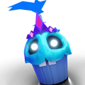 Shiny Golden Cupcake