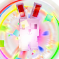 Rainbow Pink Bunny