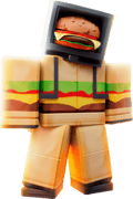 Hamburger TV Man