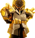 Golden Future Large Clockman