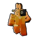 Golden Large Camera Man