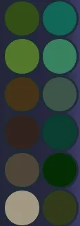 Fir Tree Forest Palette