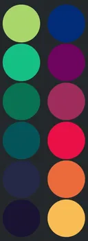 Vivid Rainbow Palette