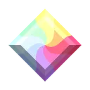 Color Swirl Gemstone