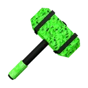 Emerald Pixel Hammer
