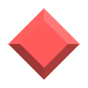 Pastel Red Gemstone