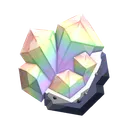Prismatic Crystal Gemstone
